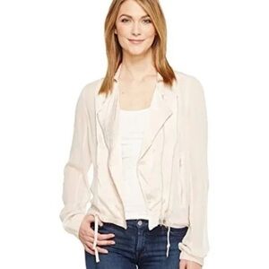 Blank NYC Sheer Pink Utility Jacket